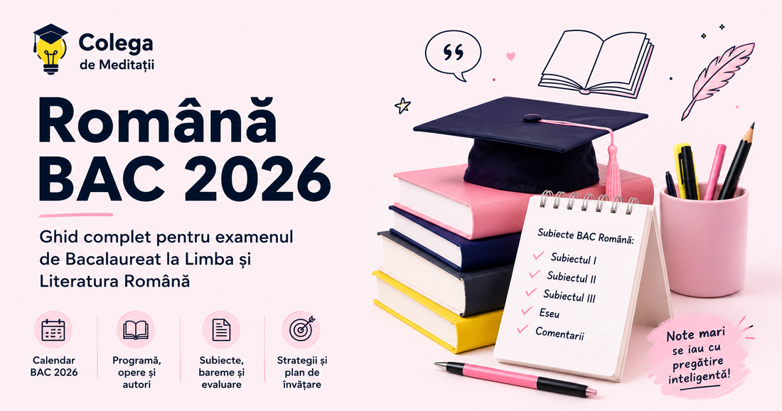 Bac Romana 2026 - calendar, programa, opere si ghid de pregatire pentru examen