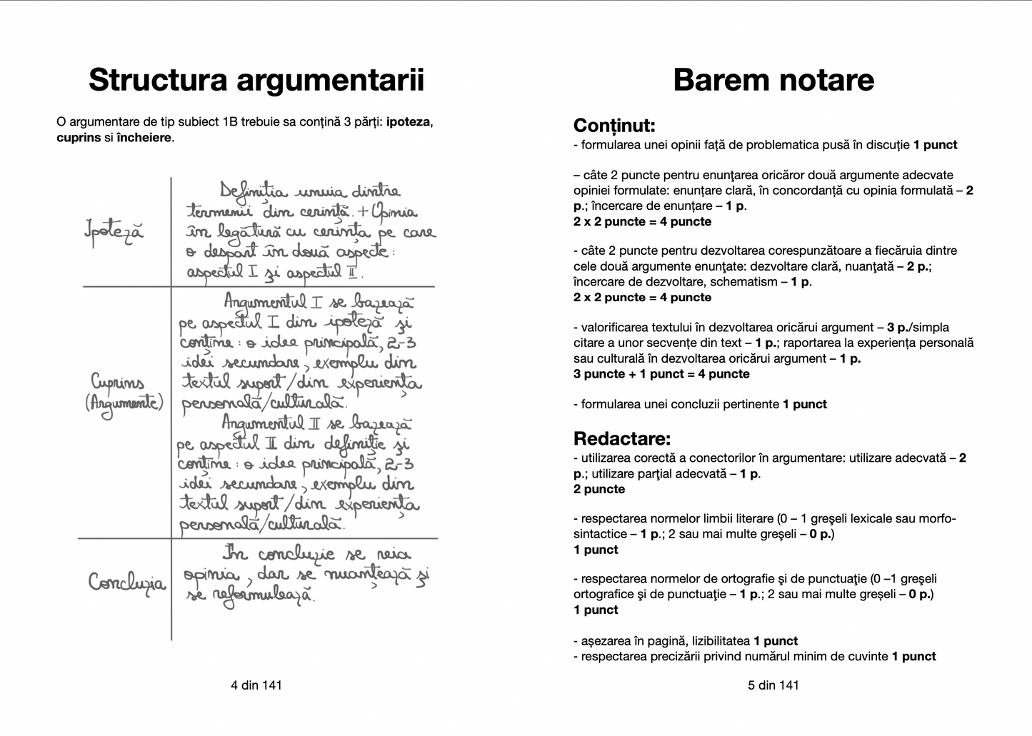 CARTEA PENTRU SUBIECTUL IB | BACALAUREATUL LA LIMBA SI LITERATURA ROMANA