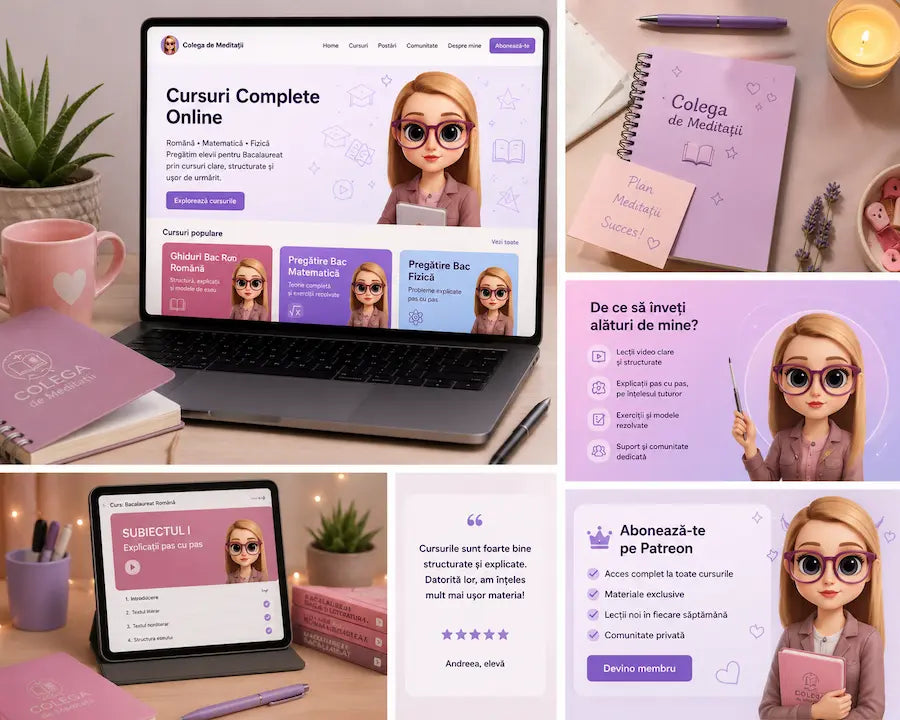 Cursuri online pentru Bac la Română, Matematică și Fizică cu lecții video, feedback și simulări explicate clar