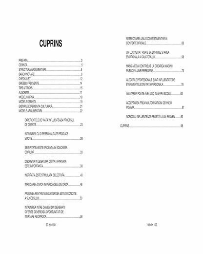 Continut ghid subiectul 1B (IB) bac romana - textul argumentativ cu explicatii clare